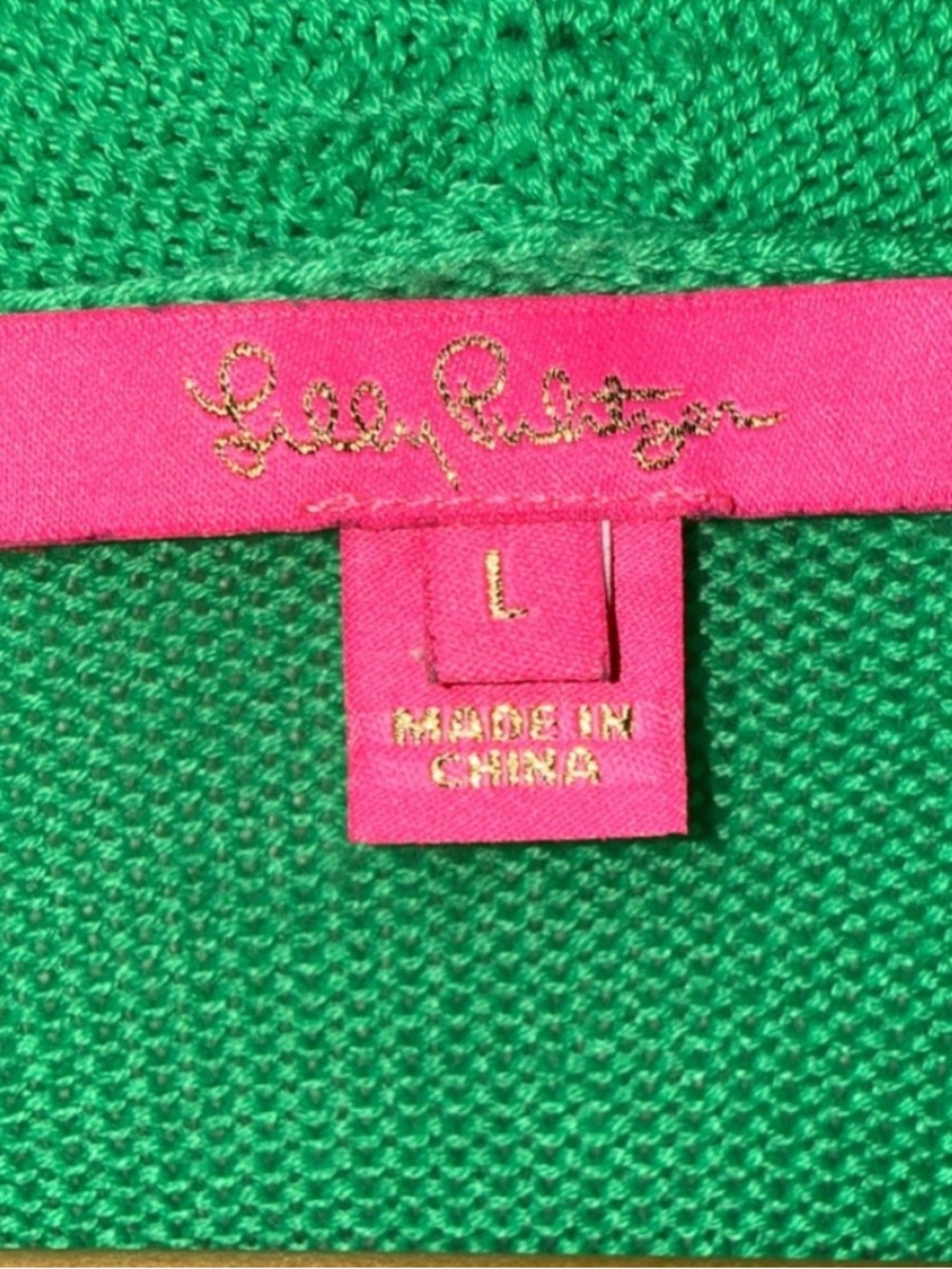 Lilly Pulitzer Noble Fringe Cabana Green Open Front Cardigan - Picture 7 of 11